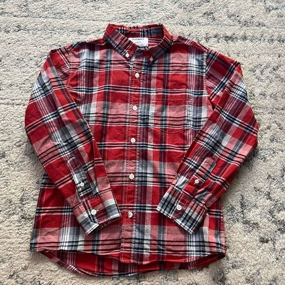 Boy’s Red Old Navy Button Down Shirt - Picture 1 of 3